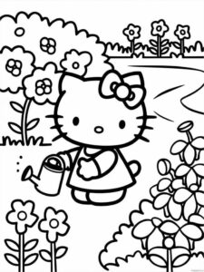 Free Hello Kitty Coloring Pages