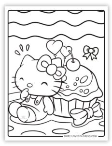 Free Hello Kitty Coloring Pages