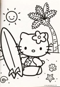 Free Hello Kitty Coloring Pages