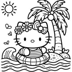 Free Hello Kitty Coloring Pages