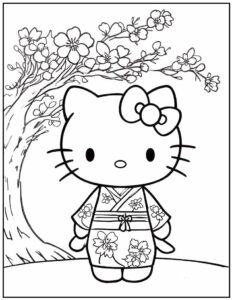 Free Hello Kitty Coloring Pages