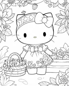 Free Hello Kitty Coloring Pages
