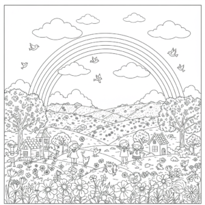 Read more about the article Spring Coloring Pages: Free Printable Seasonal Images