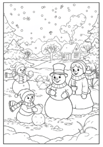 Read more about the article Winter Coloring Pages: Free Printable Fun for Kids